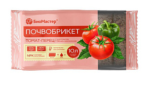 Почвобрикет Томат и перец, 10л - БиоМастер