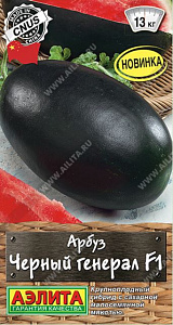 Арбуз_Черный Генерал F1 (Шедевры мировой селекции)_0,04_шт._Аэлита
