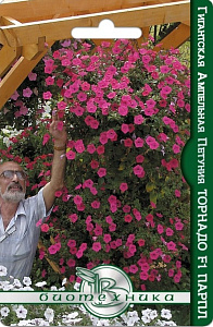 Петуния_Торнадо F1 Парпл (каскад)_8_шт._Биотехника