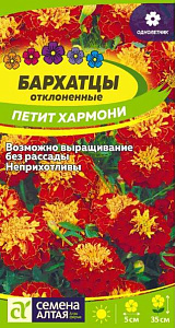 Бархатцы (тагетис)_Петит Хармони махр_0,3_г._Семена Алтая