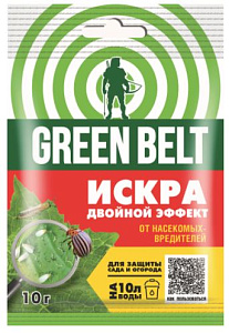 пестицид Искра Двойной Эффект, ТАБ (21 г/кг циперметрина + 9 г/кг перметрина) (пак 10 гр) GREEN BELT - 60 шт/шоубокс /44601826001246/
